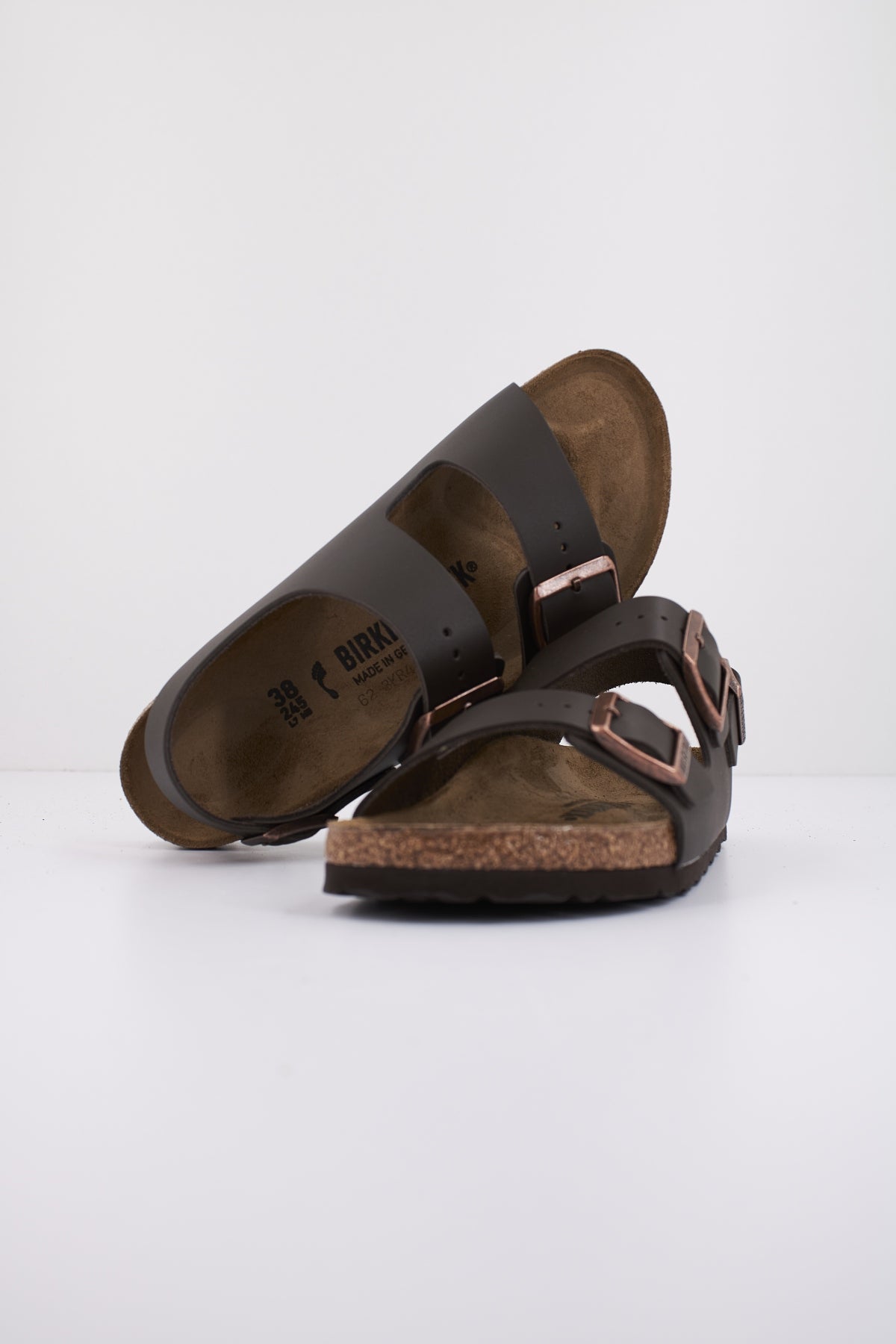 BIRKENSTOCK MILANO NATURAL LEATHER en color MARRON  (4)