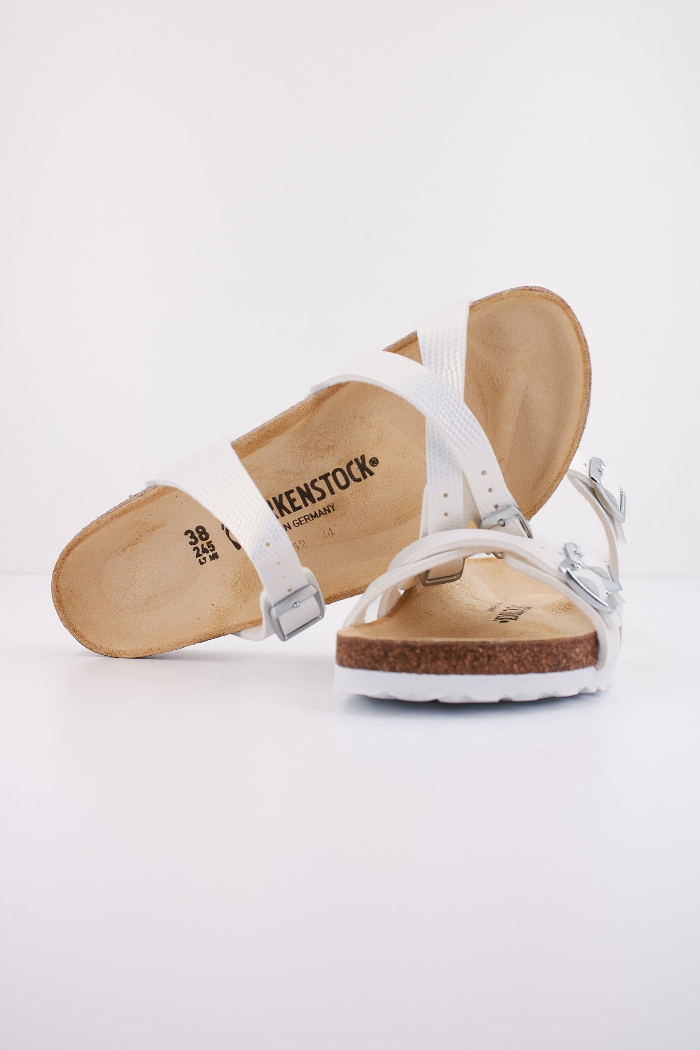 BIRKENSTOCK FRANCA BIRKO-FLOR EMBOSSE en color BLANCO  (4)