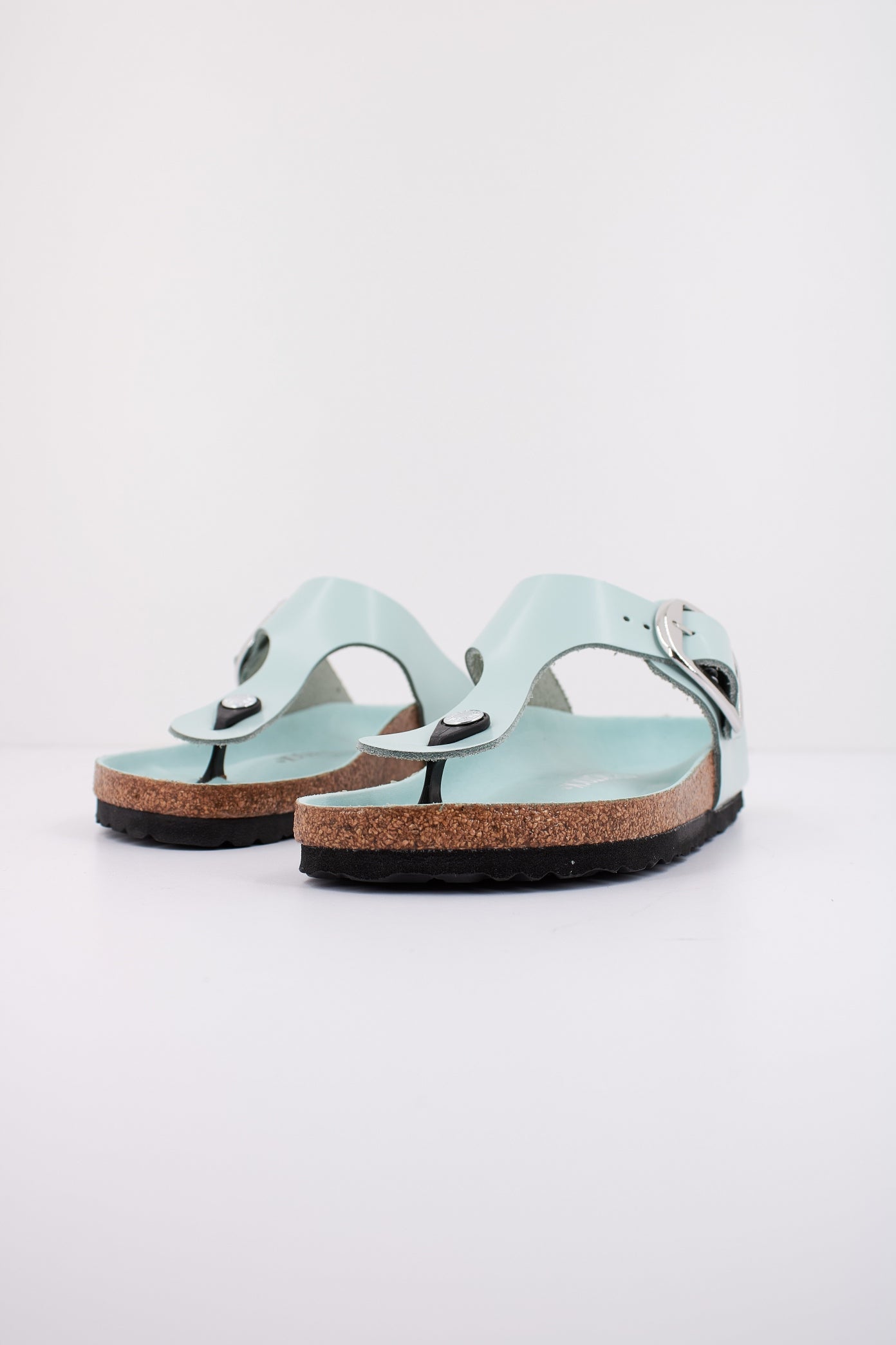 BIRKENSTOCK GIZEH BIG BUCKLE NATURAL en color AZUL  (2)