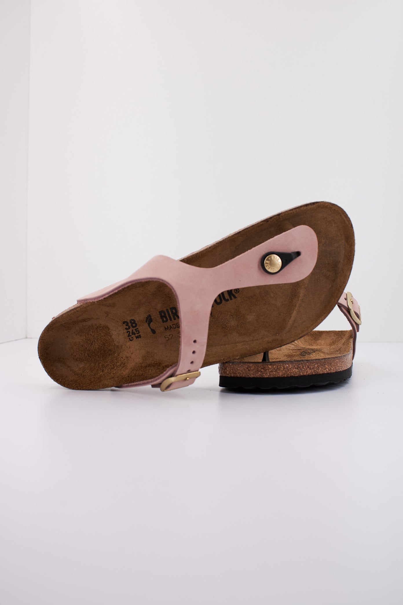 BIRKENSTOCK GIZEH NUBUCK LEATHER en color ROSA  (4)