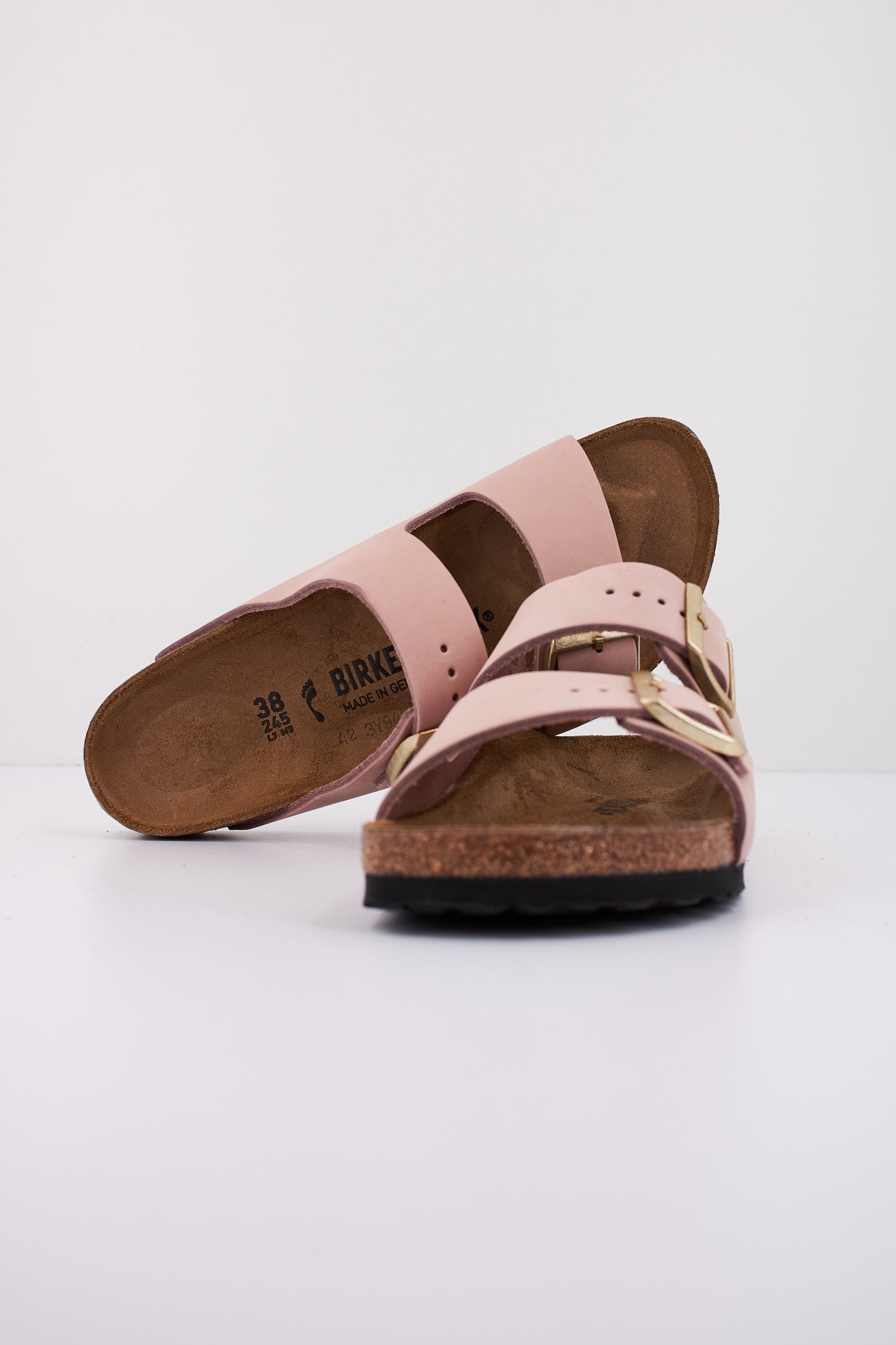 BIRKENSTOCK ARIZONA NUBUCK LEATHER en color NUDE  (4)