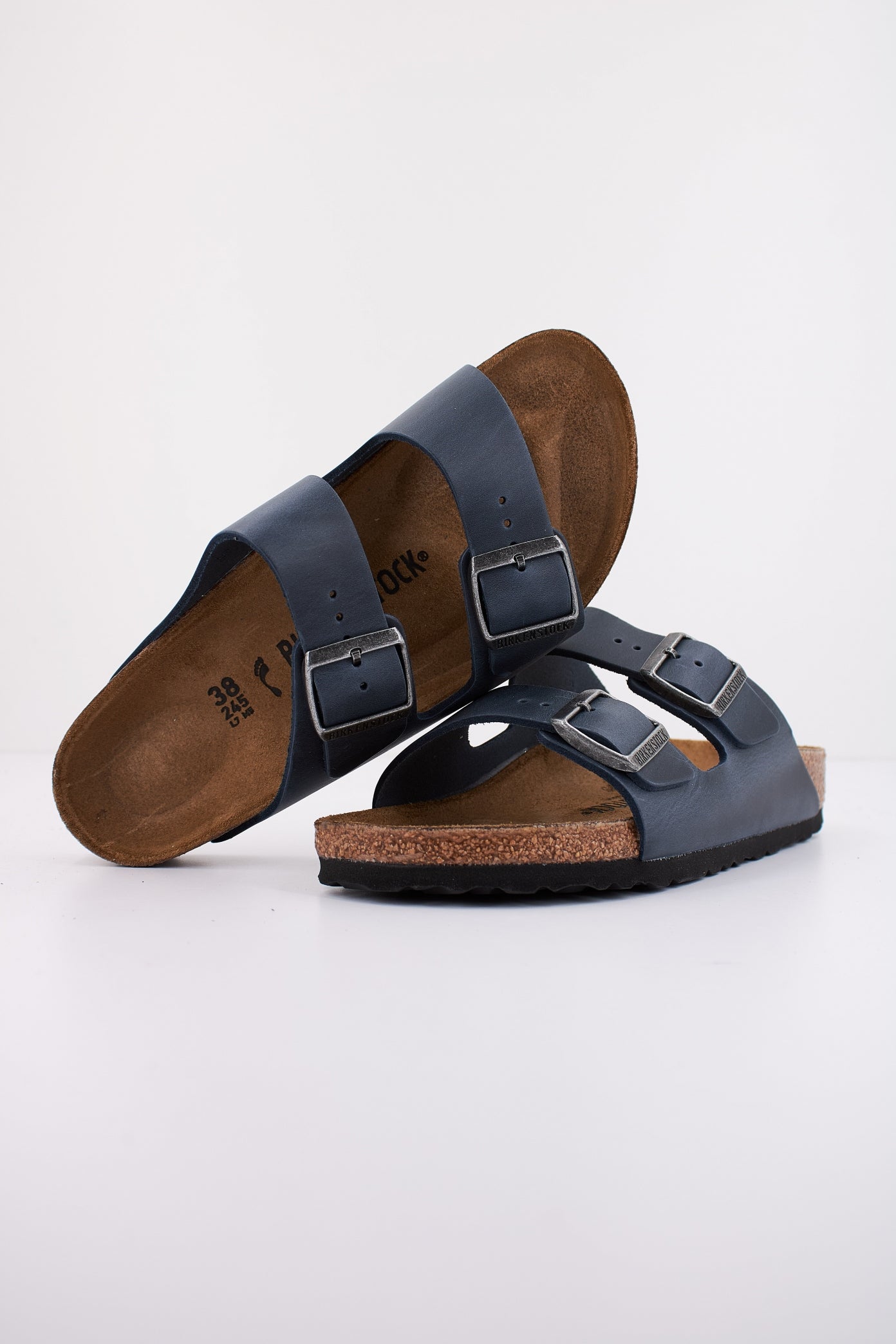 BIRKENSTOCK ARIZONA OILED LEATHER en color AZUL  (4)