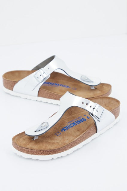 BIRKENSTOCK Gizeh NL en color PLATA  (1)