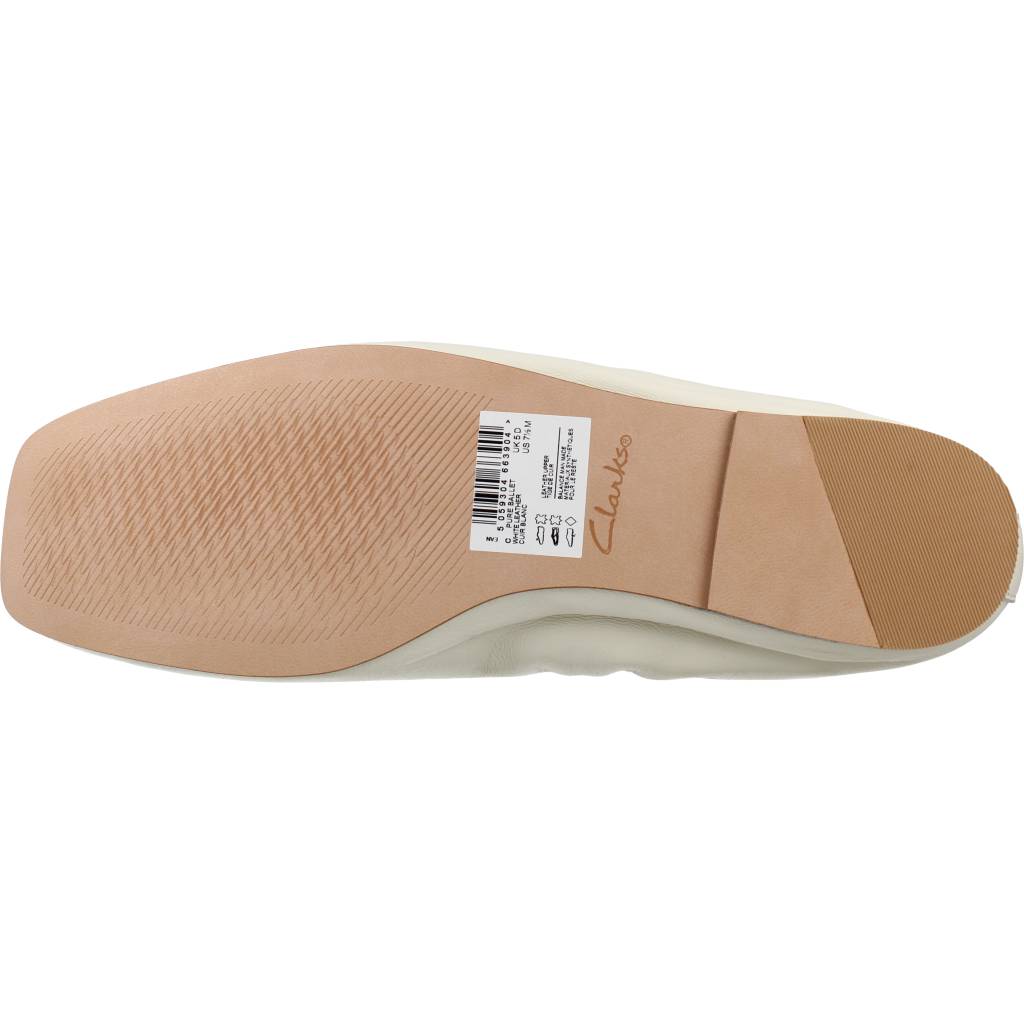 CLARKS PURE BALLET en color BLANCO  (6)