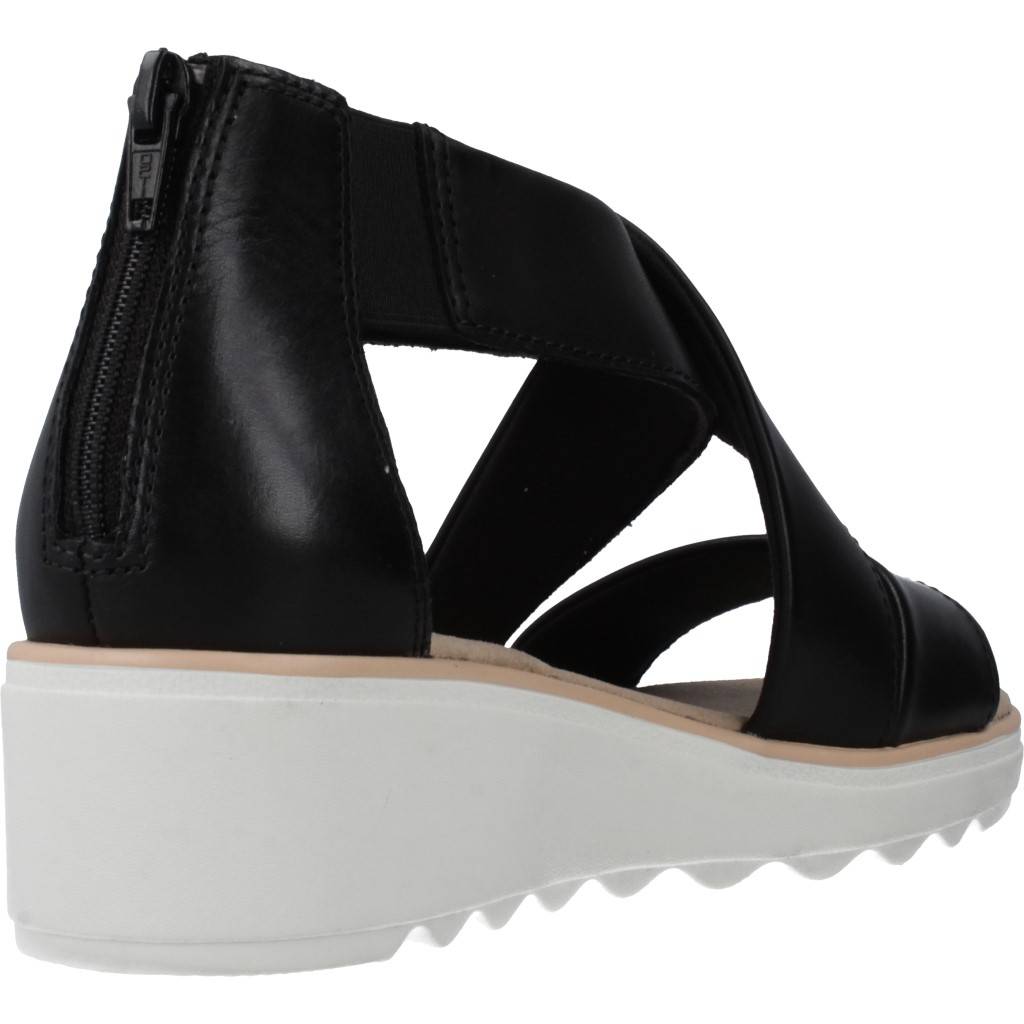 CLARKS JILLIAN RISE BLACK LEATHER en color NEGRO  (3)