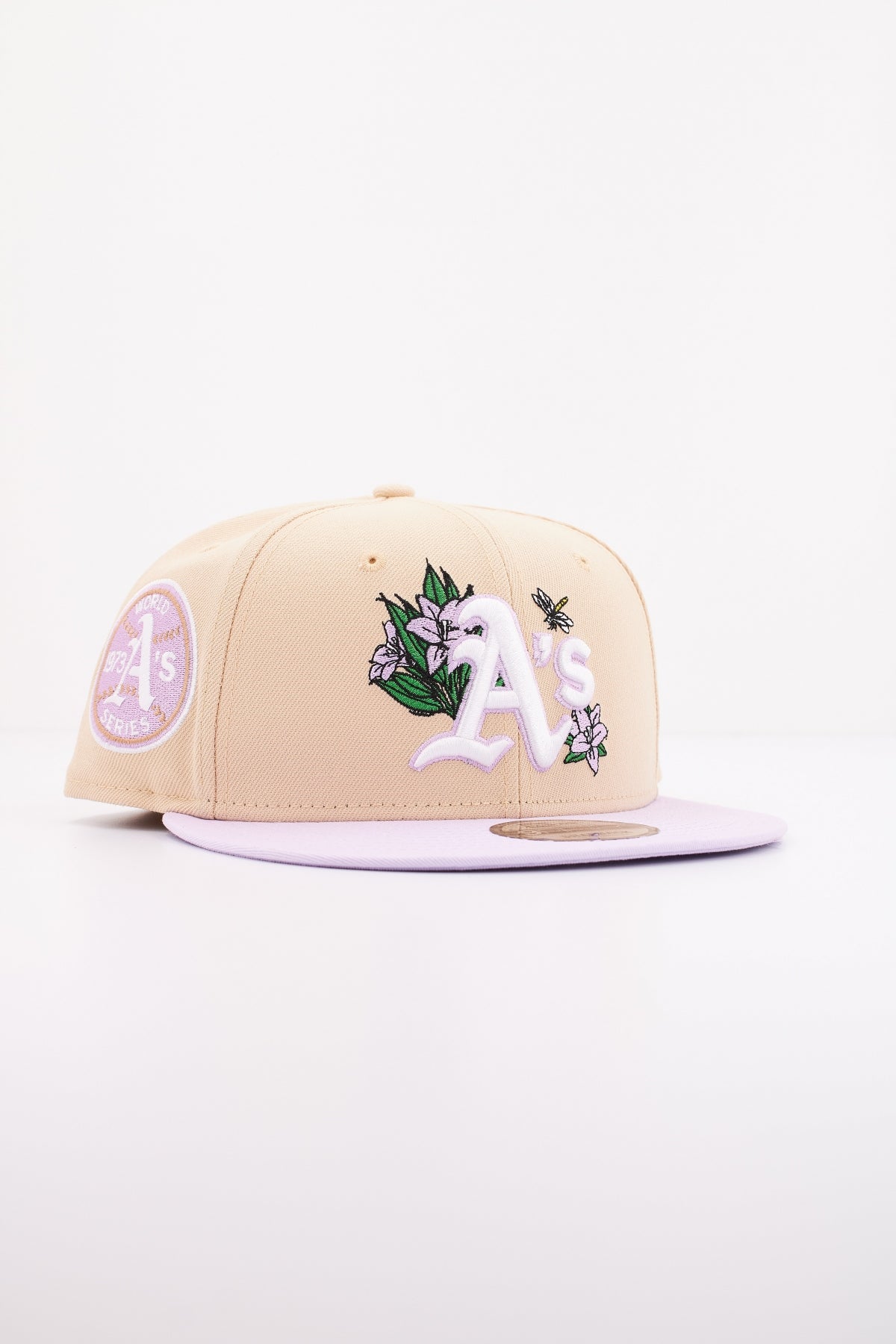 NEW ERA MLB FLORAL FIFTY OAKATH en color BEIS  (2)