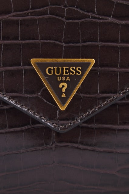 GUESS HWCB  RETOUR TOP HANDLE FLAP en color MARRON  (4)