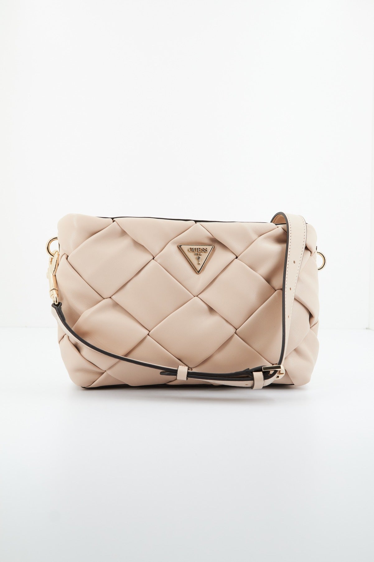 GUESS ZAINA CROSSBODY ZIP en color NUDE  (2)