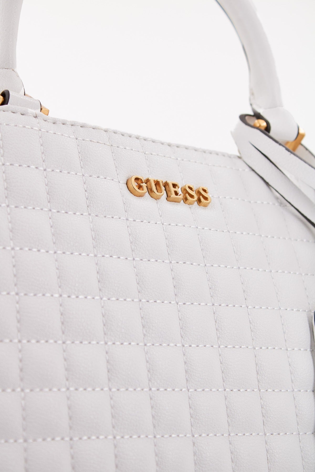 GUESS TIA LUXURY SATCHEL en color BLANCO  (4)