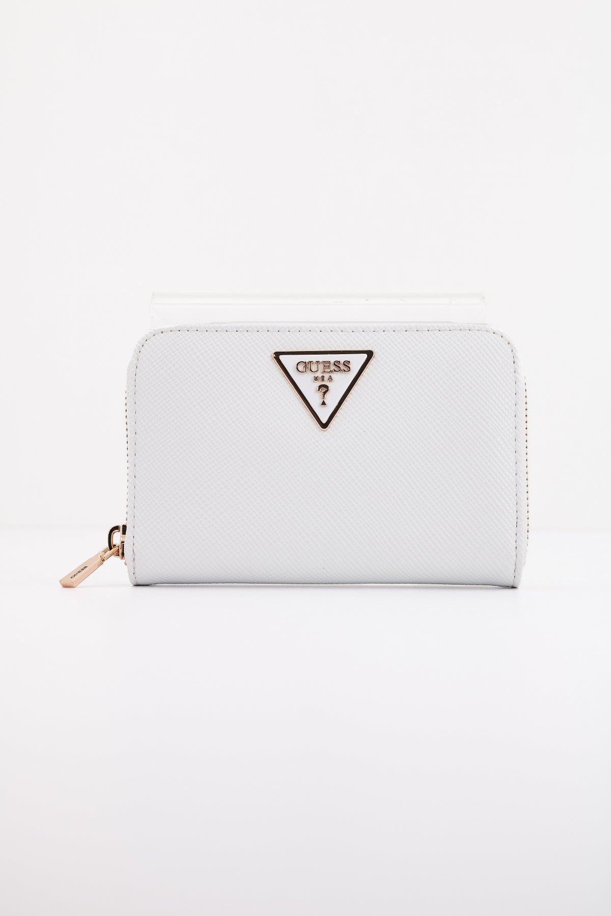 GUESS LAUREL SLG MEDIUM ZIP en color BLANCO  (2)