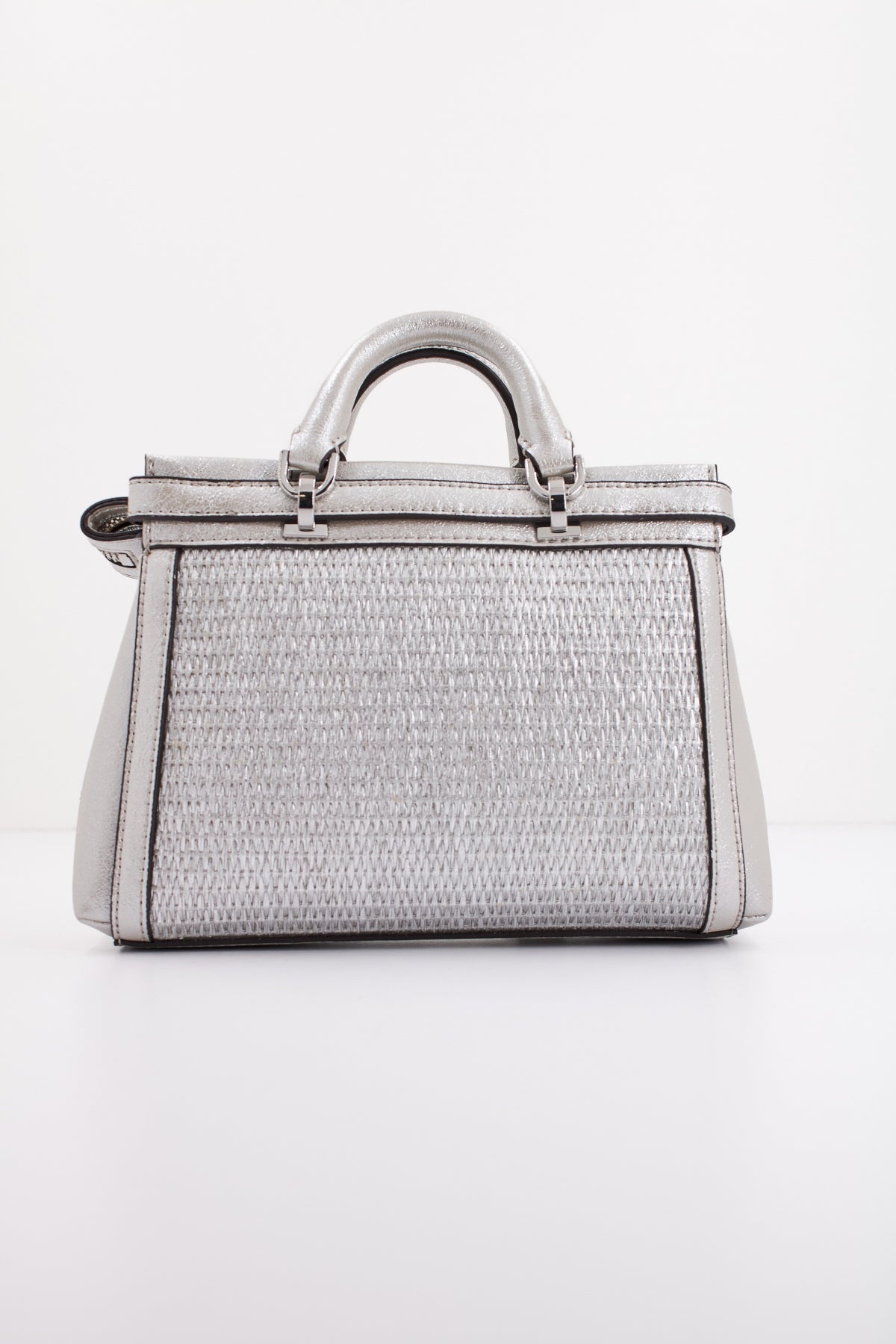 GUESS  SESTRI MINI SATCHEL en color PLATA  (3)