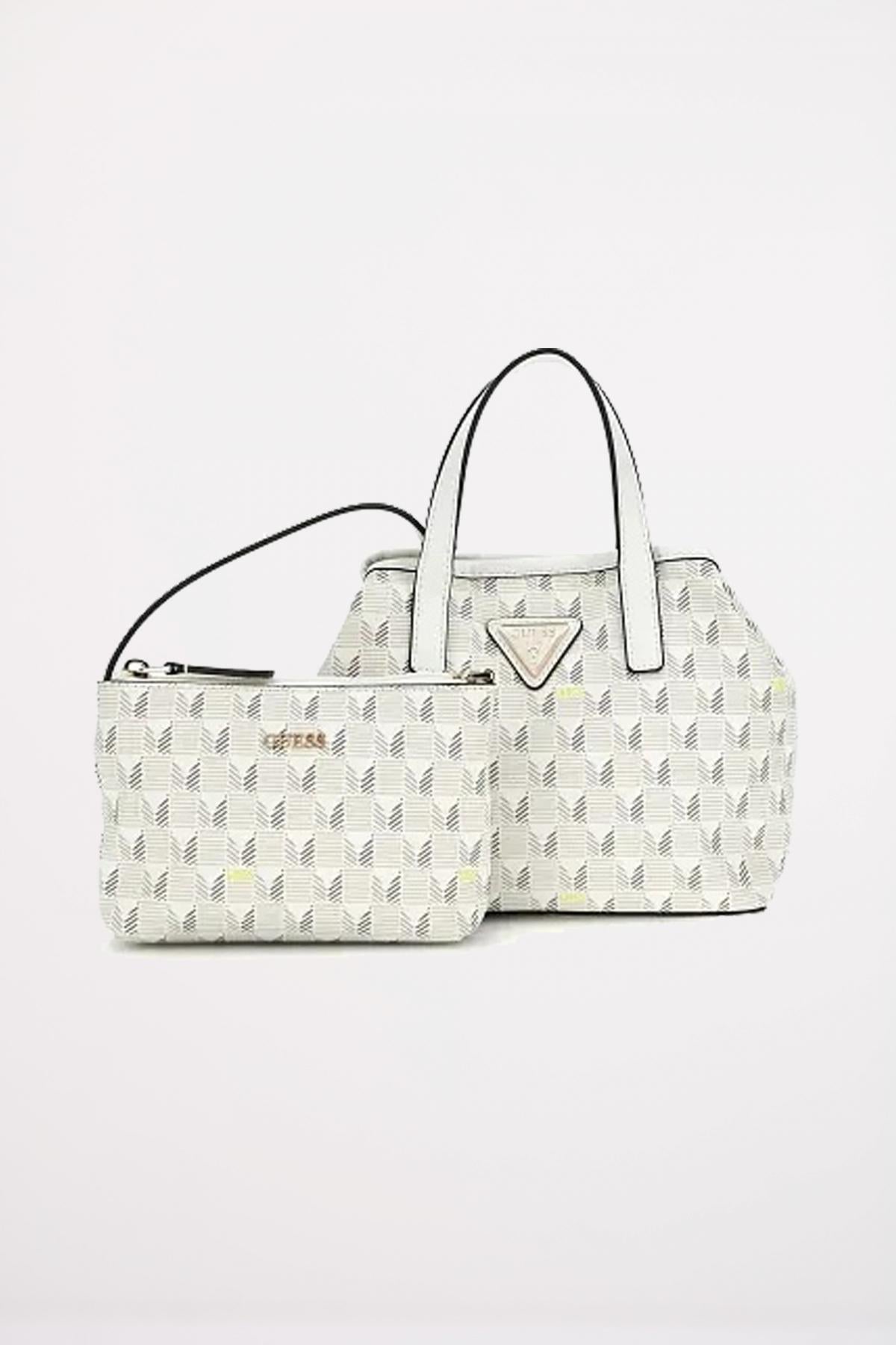 GUESS  G WAVE MINI TOTE en color BLANCO  (3)