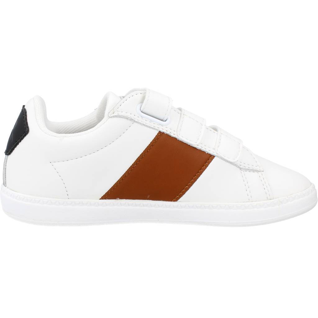 LE COQ SPORTIF COURTCLASSIC PS BLACK JEAN en color BLANCO  (4)