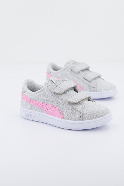 PUMA  SMASH V GLITZ en color PLATA  (1)