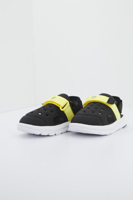 PUMA EVOLVE SANDAL S en color NEGRO  (1)