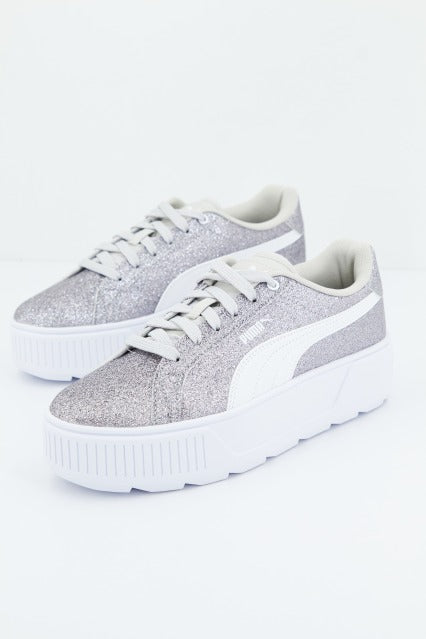 PUMA KARMEN GLITZ JR en color PLATA  (1)