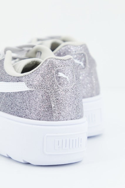 PUMA KARMEN GLITZ JR en color PLATA  (3)