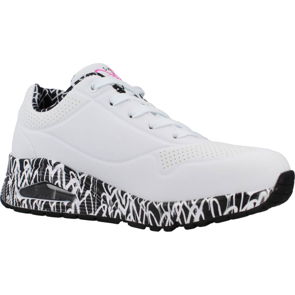 SKECHERS UNO - LOVING LOVE en color BLANCO  (5)