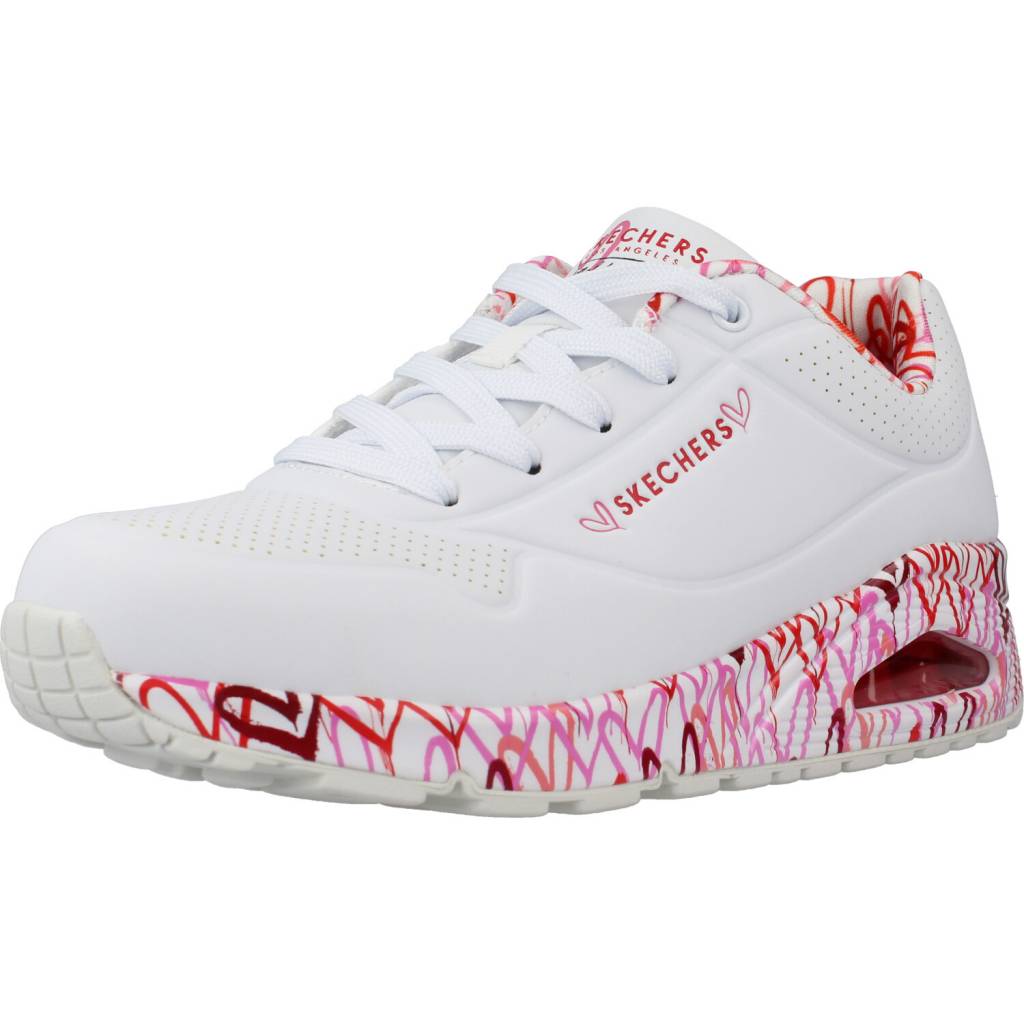 SKECHERS UNO - LOVING LOVE en color BLANCO  (1)