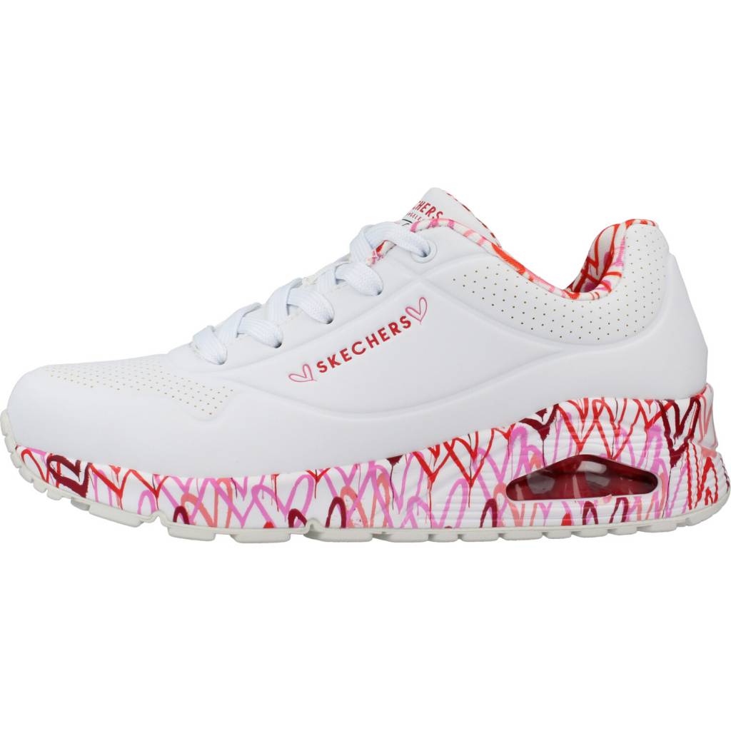 SKECHERS UNO - LOVING LOVE en color BLANCO  (2)