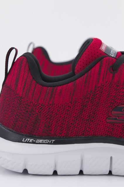 SKECHERS TRACK FRONT RUNNER en color ROJO  (4)