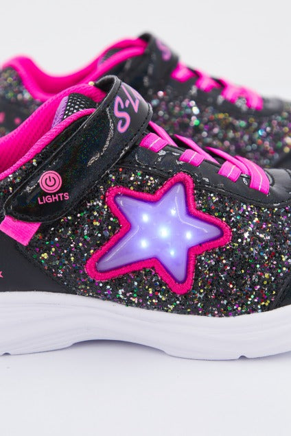 SKECHERS GLIMMER KICKS en color NEGRO  (4)