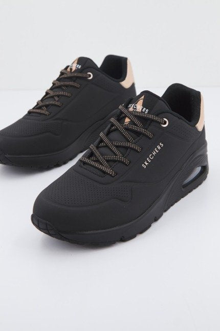 SKECHERS UNO - SHIMMER AWAY en color NEGRO  (2)