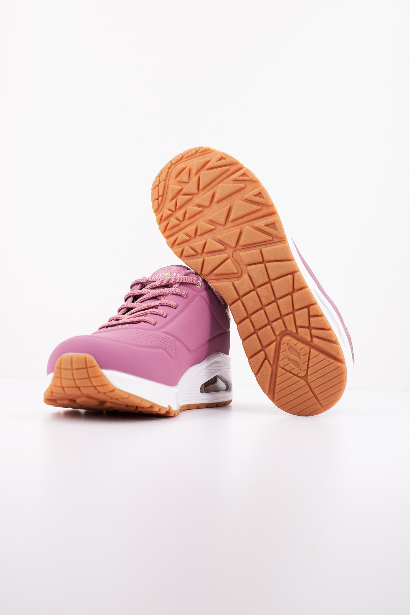 SKECHERS UNO - SHIMMER AWAY en color ROSA  (4)