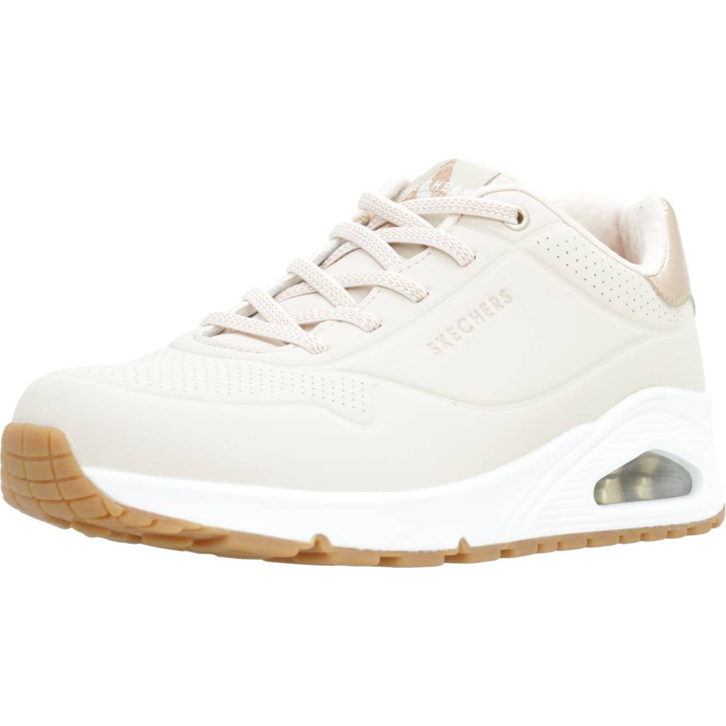 SKECHERS  UNO - SHIMMER AWAY en color BEIS  (1)