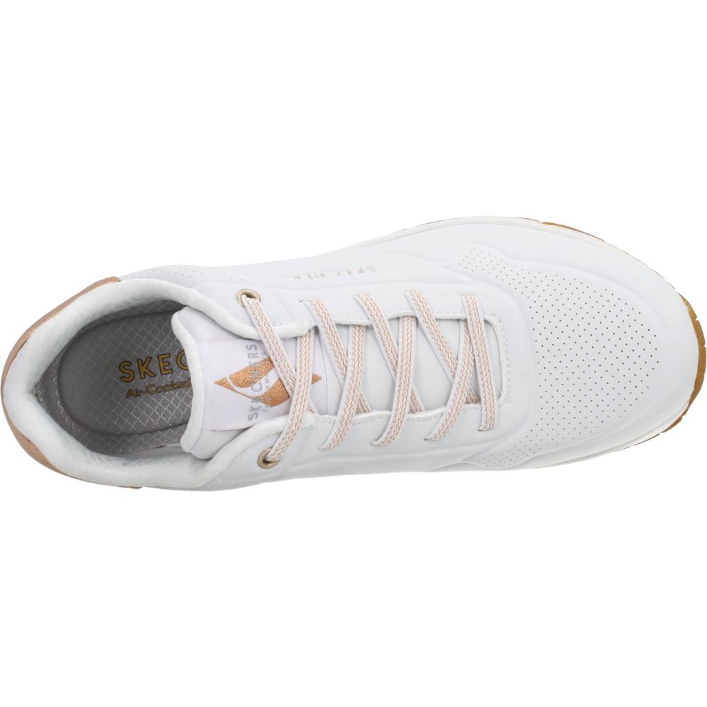 SKECHERS  UNO - SHIMMER AWAY en color BLANCO  (7)