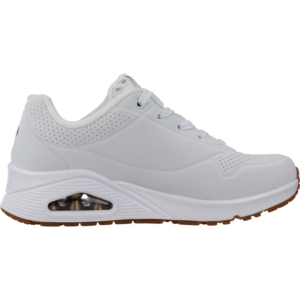 SKECHERS  UNO-METALLIC LOVE en color BLANCO  (4)