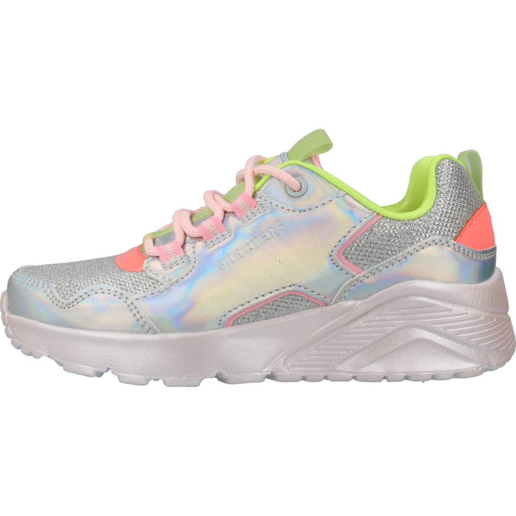 SKECHERS UNO LITE en color PLATA  (2)