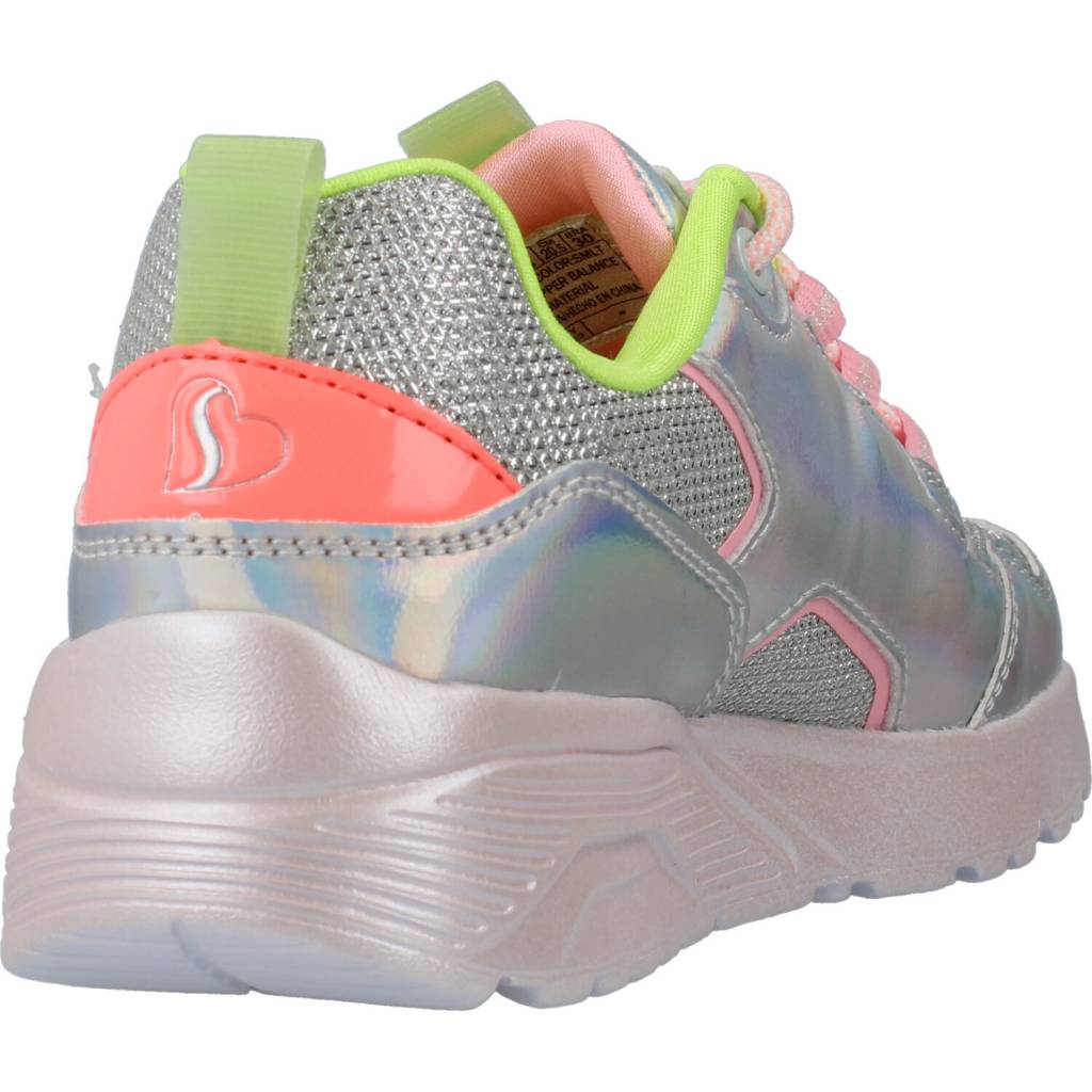 SKECHERS UNO LITE en color PLATA  (3)