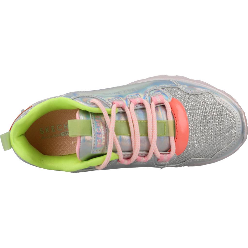 SKECHERS UNO LITE en color PLATA  (7)