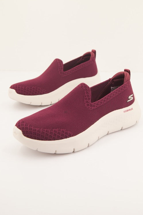 SKECHERS GO WALK FLEX KNIT en color BURDEOS  (2)