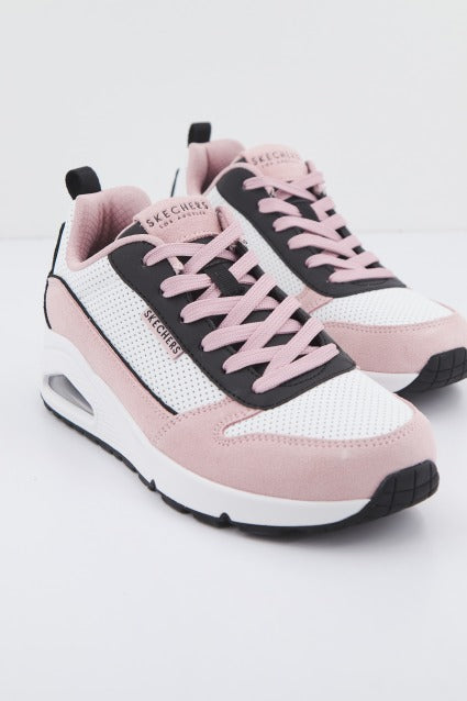 SKECHERS UNO- TWO MUCH FUN en color ROSA  (2)