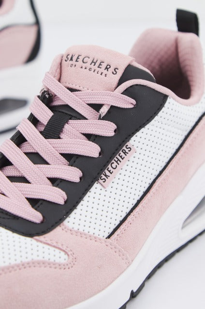 SKECHERS UNO- TWO MUCH FUN en color ROSA  (4)