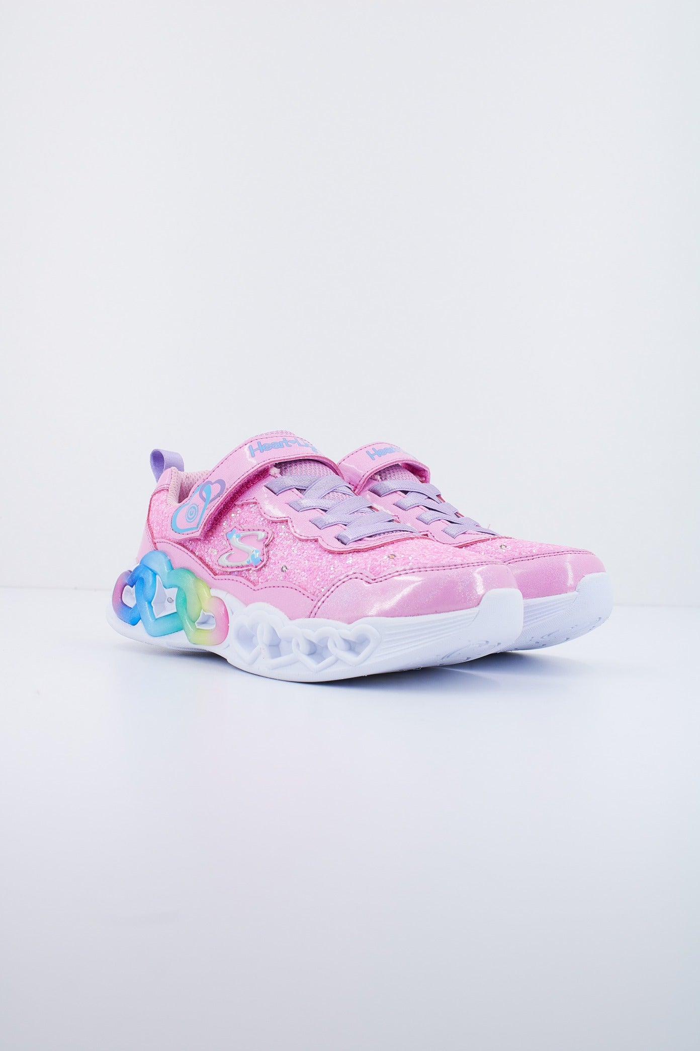 SKECHERS INFINITE HEART LIGHTS - FRE en color ROSA  (2)