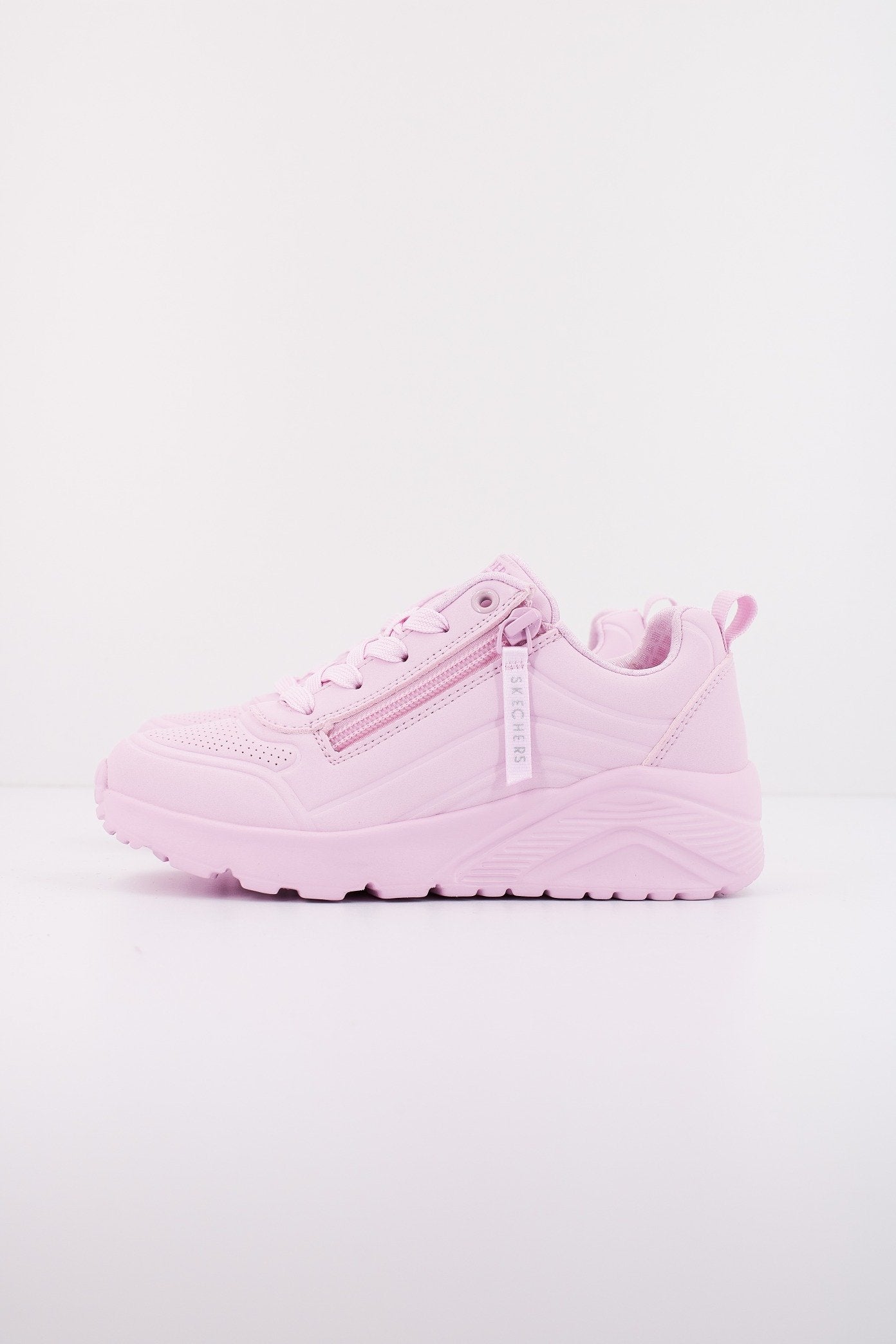 SKECHERS  UNO LITE - EASY ZIP en color ROSA  (1)