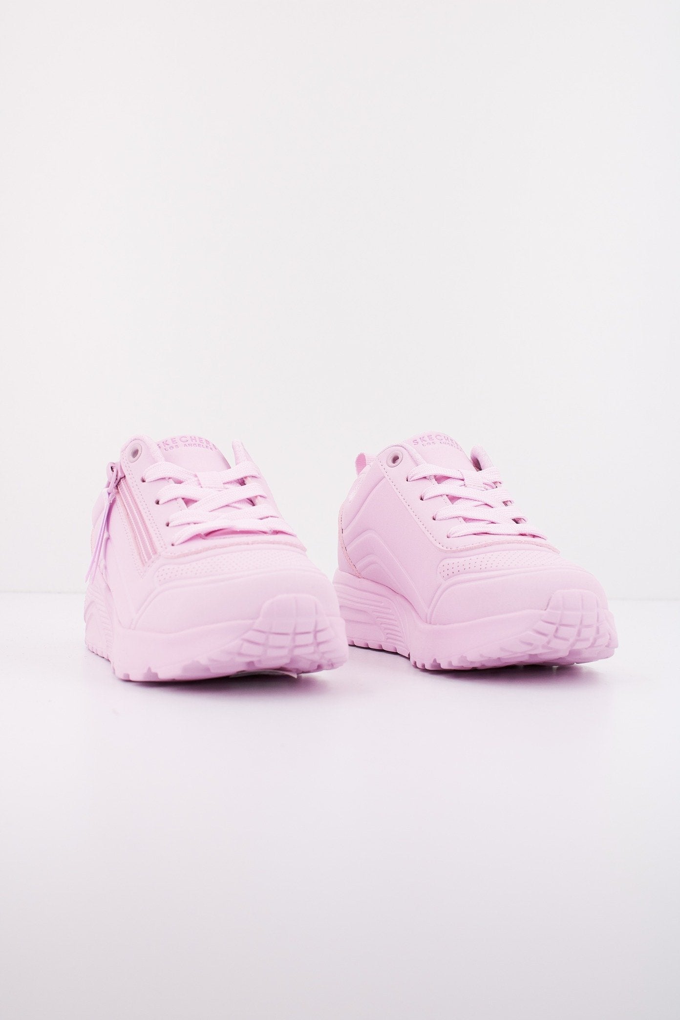 SKECHERS  UNO LITE - EASY ZIP en color ROSA  (2)