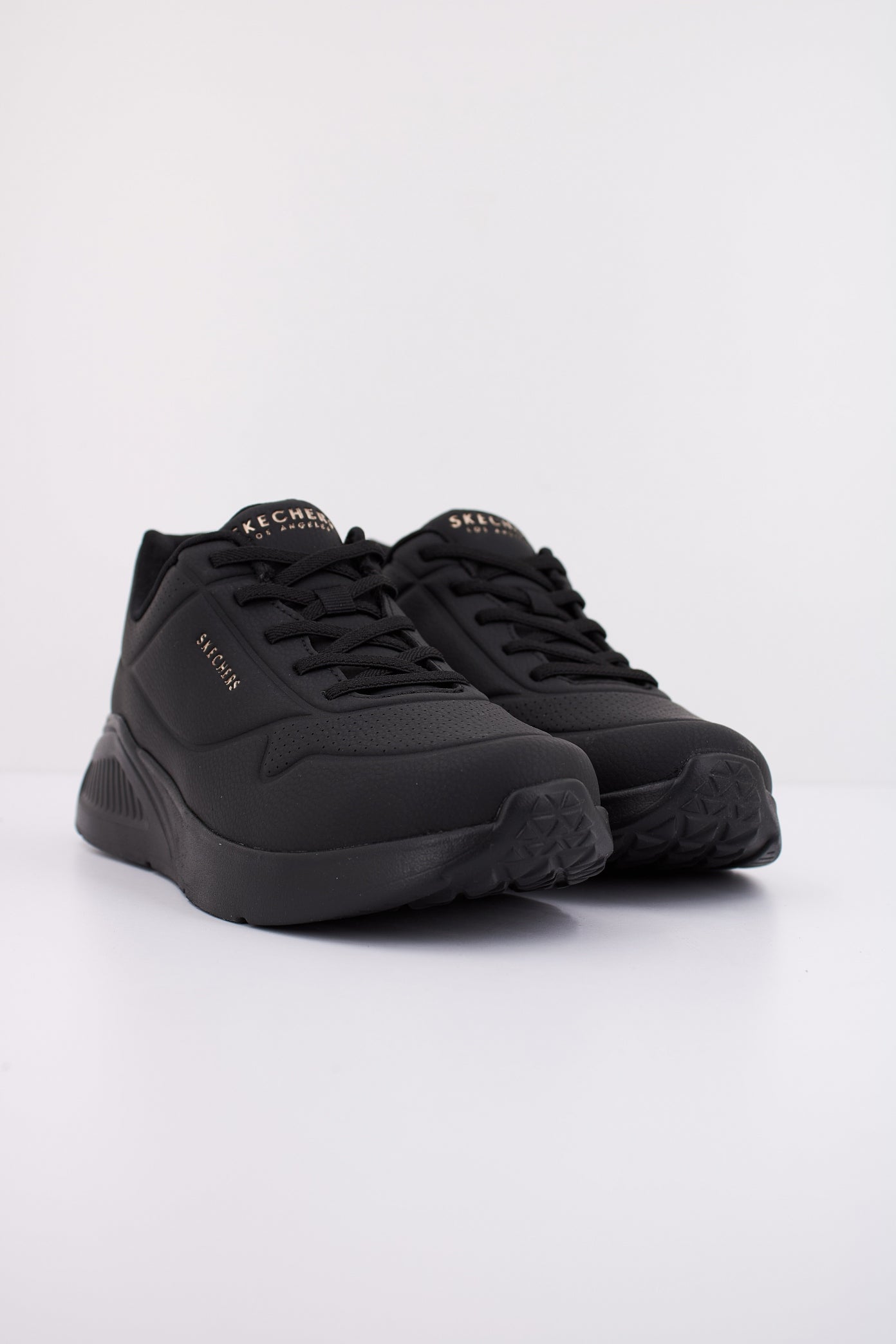 SKECHERS UNO LITE - LITE WORK en color NEGRO  (2)