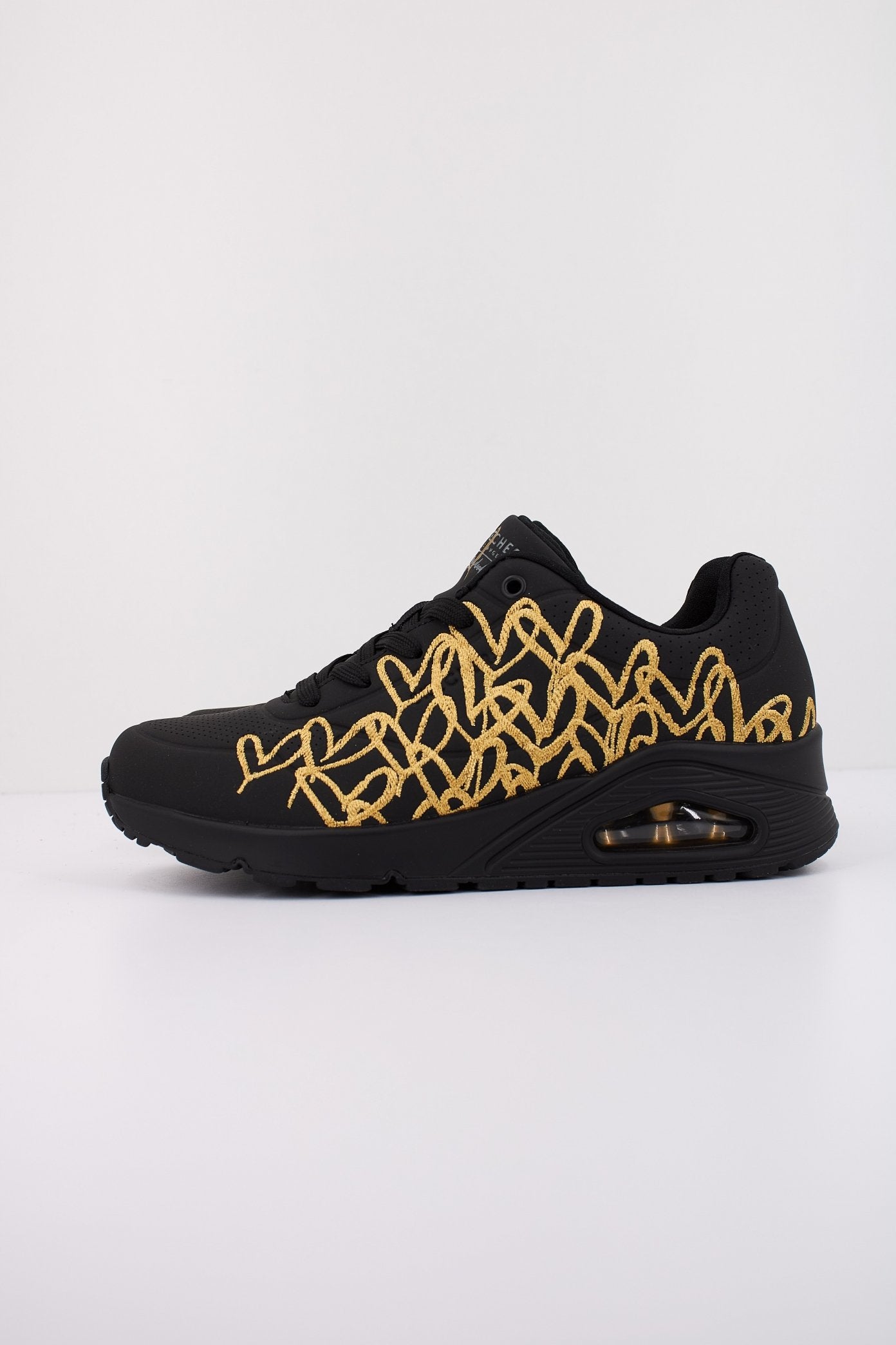 SKECHERS UNO - GOLDEN HEART en color NEGRO  (1)