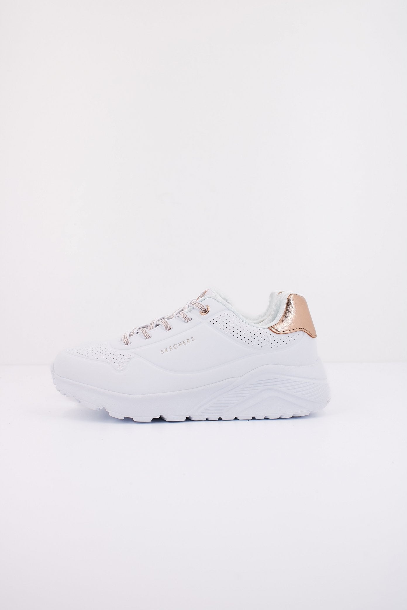 SKECHERS UNO LITE-METALLIC MO en color BLANCO  (1)