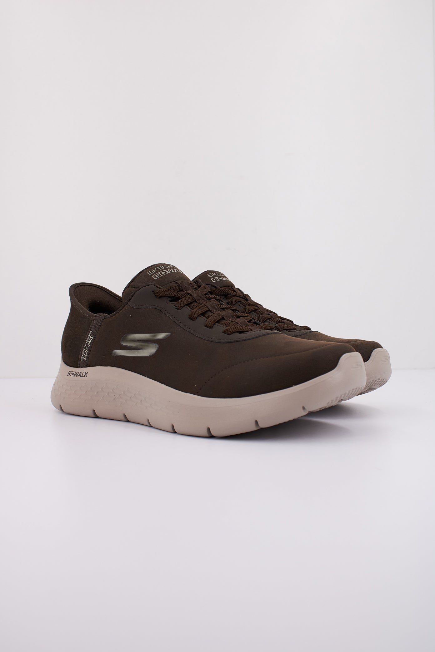 SKECHERS SLIP - INS GO WALK FLEX - SMOOT en color MARRON  (2)