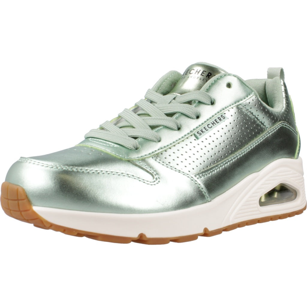 SKECHERS UNO - METALLIXS en color VERDE  (1)