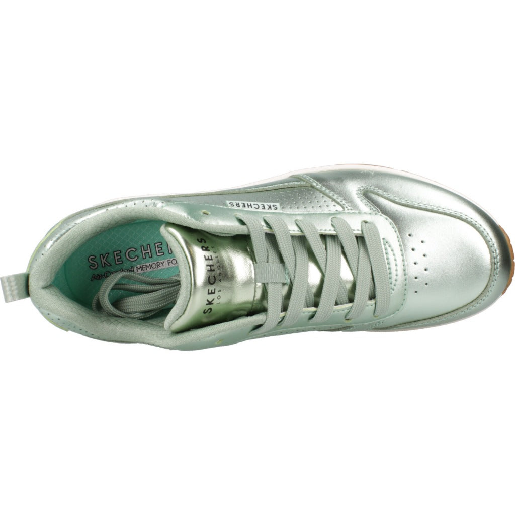 SKECHERS UNO - METALLIXS en color VERDE  (7)