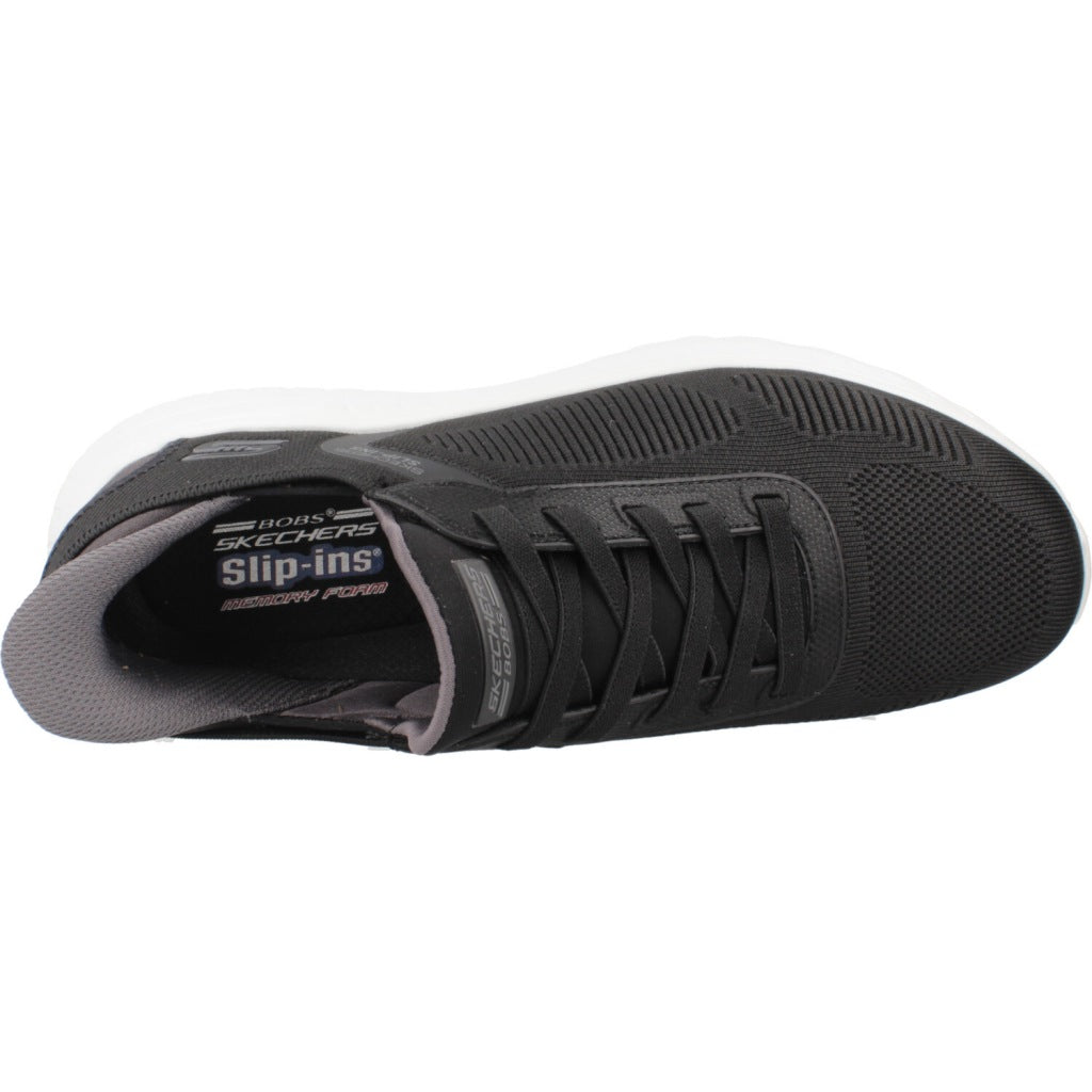 SKECHERS SLIP-INS BOBS SQUAD CHAOS en color NEGRO  (7)