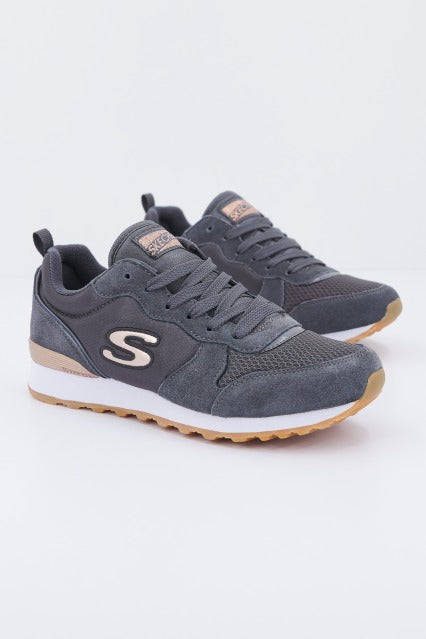 SKECHERS RETROS-OG -GOLDN GURL en color GRIS  (2)