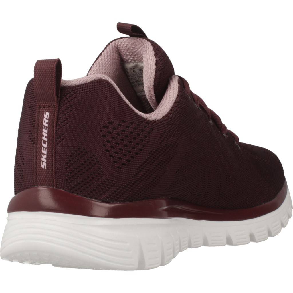 SKECHERS KEEPSAKES   CLOUD PEAK en color BURDEOS  (3)