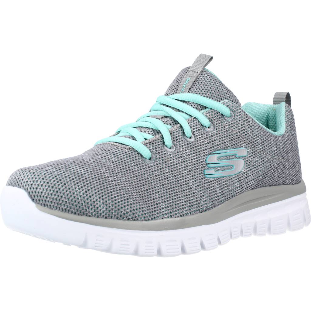 SKECHERS GRACEFUL TWISTED FORTUNE en color GRIS  (1)